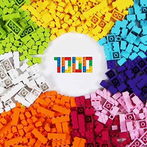 MRG ブロック 1000ピース LEGO レゴ クラシック 互換 対応 パーツ おもちゃ 知育 追加 ブロックプレイ 多機能 子供 (パステルカラー1000