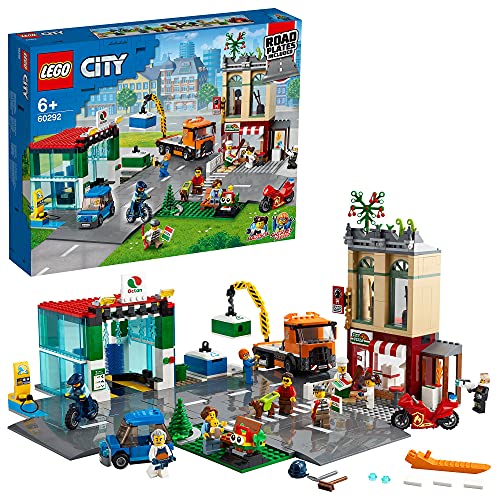 レゴ(LEGO) シティ レゴシティのタウンセンター ロードプレート付 60292 おもちゃ ブロック プレゼント 家 おうち 男の子 女の子 6歳以