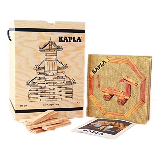 KAPLA 木製ブロック280 茶 （初級・動物）
