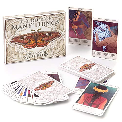 The Deck of Many Things & The Deck of Many Fates - 49 手描きカラフルファンタジー テーブルトップ ロールプレイングゲーム RPG スト
