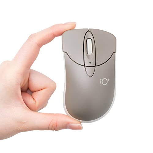 サンワダイレクト Bluetoothマウス 静音 小型 マルチペアリング iOS対応 dpi切替 ブルーLED グレージュ 400-MABTIP3GG