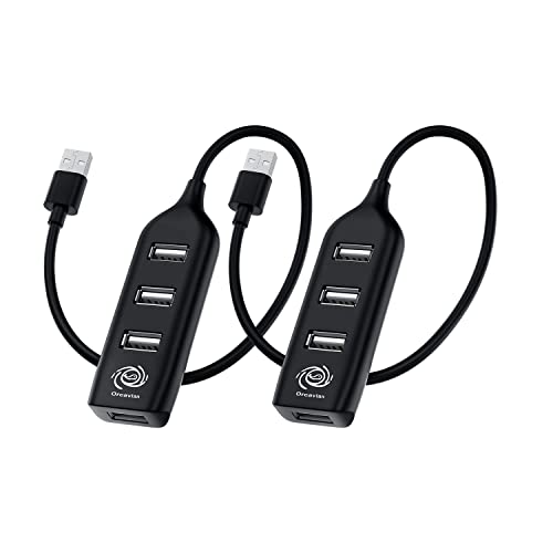 2本セット USBハブ 4ポート 高速USB Type-A USB2.0 データ転送 薄型 軽量 キーボード、 マウス、ゲームコントローラー USBメモリーやプリ