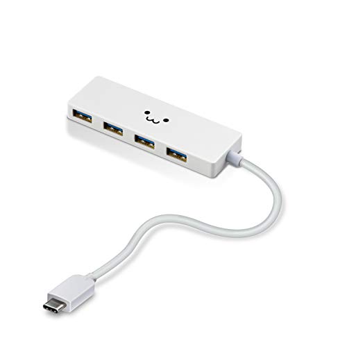 エレコム usbハブ USB3.1 Gen1 Type-C Aメス4ポート バスパワー 15cmケーブル MacBook / iPad / Surface GO Pro 7 / Chromebook等 対応