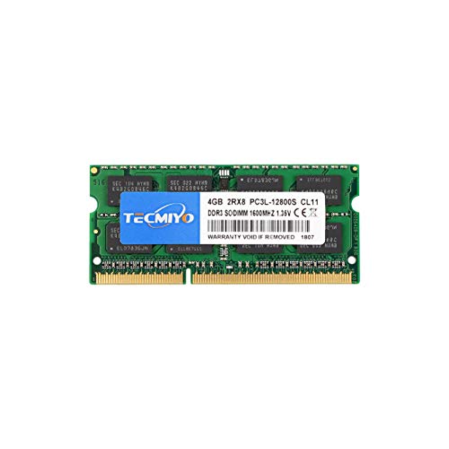 テクミヨ ノートPC用メモリ1.35V (低電圧) DDR3L 1600 PC3L-12800 4GB×1枚 204Pin CL11 Non-ECC SO-DIMM 対応