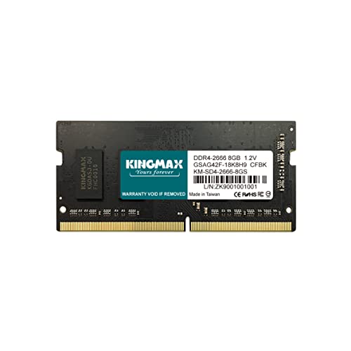 KINGMAX ノートPC用 メモリ DDR4-2666MHz (2133・2400対応) (PC4-21300) 8GB x 1枚 260pin SODIMM KM-SD4-2666-8GS