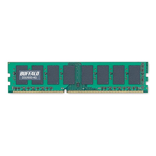 バッファロー デスクトップ用 DDR3 メモリー PC3-12800対応 240Pin SDRAM DIMM 4GB D3U1600-4G