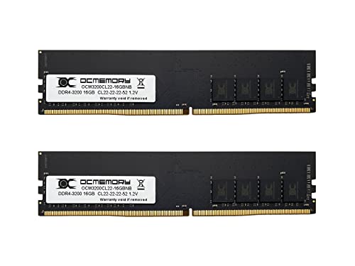 OCMEMORY DDR4メモリ DDR4-3200 CL22 32GBKit (16GB×2枚組) 国内正規 特典ステッカー付 OCM3200CL22D-32GBNB