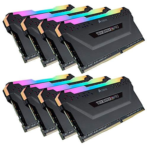 CORSAIR DDR4-3000MHz デスクトップPC用 メモリ VENGEANCE RGB PRO シリーズ 256GB [32GB×8枚] CMW256GX4M8D3000C16
