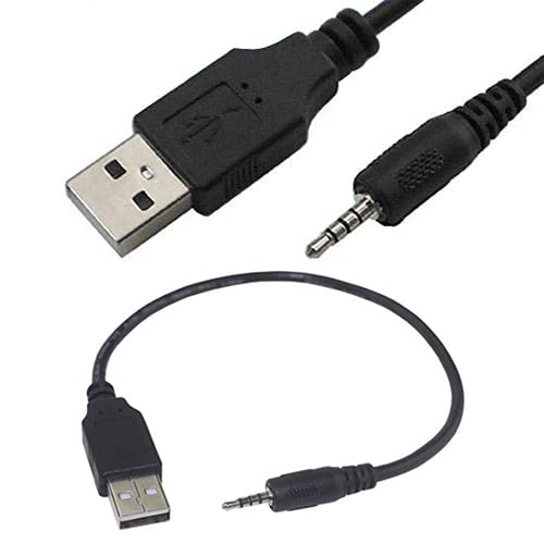 Rosebe 便利な変換ケーブル＃39, USBケーブル 2.0対応 ⇔ 2.5mm ステレオミニプラグ 4極 充電用 USB-A