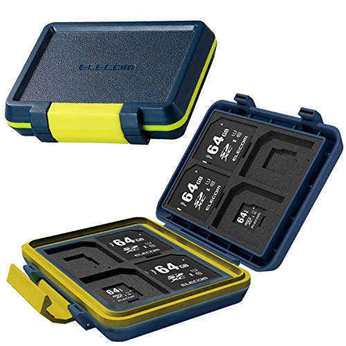 ※他店舗と在庫併用の為、品切れの場合は、ご容赦ください。[特徴]SDカードとmicro SDカードをコンパクトに収納できる耐衝撃メモリカードケース[容量]SDカード:8枚 micro SDカード:8枚