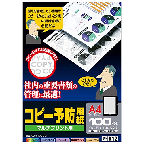 エレコム COPY予防用紙 (100枚入り) KJH-NC02