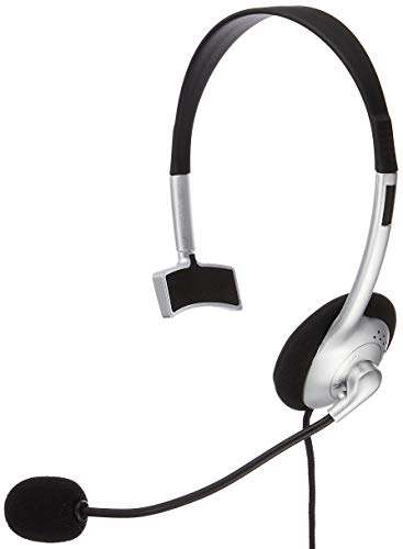エレコム ヘッドセット マイク 片耳オーバーヘッド 1.8m HS-HP21SV
