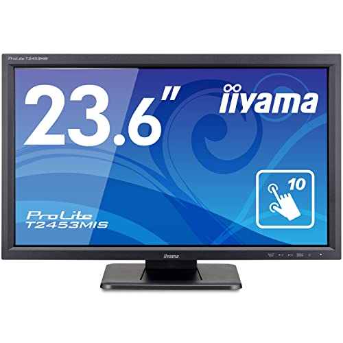 iiyama 23.6インチ タッチパネル モニター ディスプレイ HDMI DisplayPort D-sub 角度調整 全ケーブル付 3年 国内サポート T2453MIS-B1