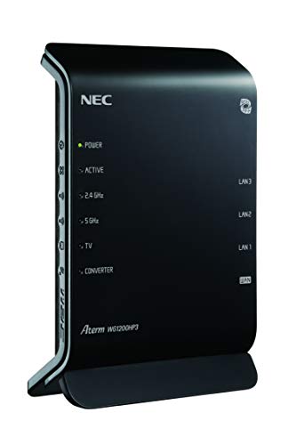 NEC 無線LAN WiFi ルーター Wi-Fi5 (11ac) / WG1200HP3 Atermシリーズ 2ストリーム (5GHz帯 / 2.4GHz帯) PA-WG1200HP3 iPhone 13 / 12 /