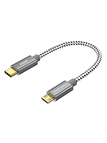 USB C to Micro USB OTGケーブル, CableCreation USB 2.0 Type C to Micro USB 充電 & データ転送ケーブル 480Mbps Galaxy S8/S8 Plus/S9、