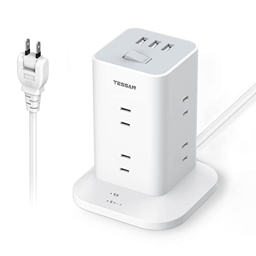※他店舗と在庫併用の為、品切れの場合は、ご容赦ください。【タワー電源タップmini型】この電源タップは日本のために研究し、設計されていて、一般的なタワー型コンセントより小型でコンパクトです（本体サイズ