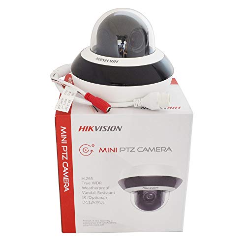 HIKVISION 4MP HD POE アウトドア インドア IR ナイトバージョン ミニ PTZ IP カメラ DS-2DE2A404IW-DE3 2.8mm-12mm 4X Zoom、2560X1440