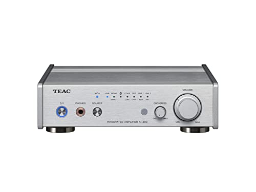 TEAC(ティアック) AI-303-S シルバー USB DAC/ステレオプリメインアンプ/ヘッドホンアンプ 小型コンパクト/Bluetooth/HDMI-CEC ARC/eARC/