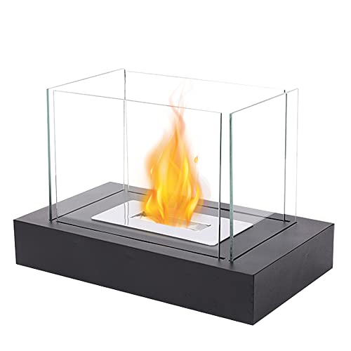 JHY DESIGNポータブル卓上暖炉 バイオエタノール暖炉 高さ 34cm 煙出ない クリーン燃焼 ファイヤーピット バイオエタノールベントレス暖