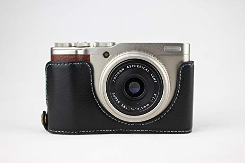 Koowl 対応 Fujifilm Fuji 富士 XF10 カメラバッグ カメラケース 本革、Koowl手作りトップクラスの牛革カメラハーフケース、Fujifilm Fuj