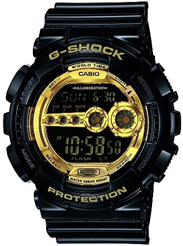 [カシオ] CASIO 腕時計 G-SHOCK ジーショック Black×Gold Series ブラックゴールドシリーズ GD-100GB-1JF メンズ