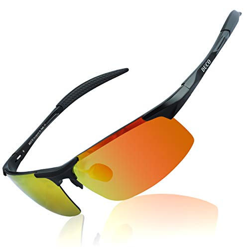 [DUCO] サングラス メンズ 偏光 スポーツサングラス UV400 へんこう さんぐらす AL-MG合金 超軽量 sunglasses for men 運転／自転車／釣