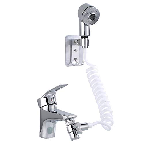 洗面台蛇口に繋げるシャワーヘッド トイレでの延長式 手持ち式 ノズルのシャンプー アーティファクト