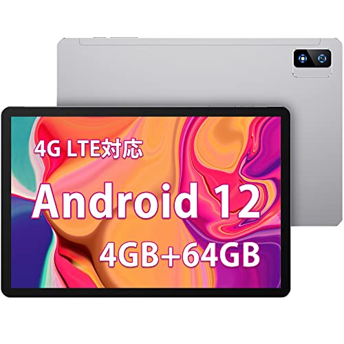 ユアユー Android12 タブレット 10インチ 8コアCPU SIMフリー 1920*1200解像度 1TB TF拡張可能 6000mAh ４つのスピーカー RAM 4GB ROM 64