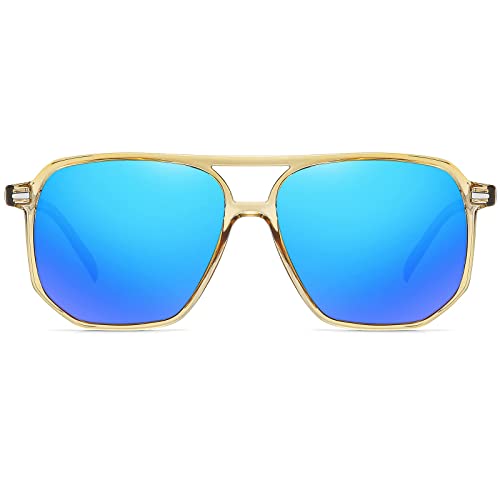 [DUCO] サングラス レディース メンズ 偏光 レンズ 遮光 さんぐらす ファッション デザイン uvカット uv400 sunglasses for women men 紫