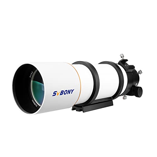 SVBONY SV48P 天体望遠鏡 90mm 鏡筒 OTA 屈折望遠鏡 F5.5 焦点距離500mm FMC RAP倍速フォーカサー 360°回転角度 天体観測用