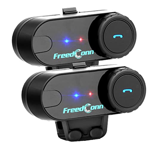 FreedConn インカム 2*TCOM-SC 音楽共有 バイク インカム 3riders 2人同時通LCDスクリーン付き FMラジオ対応 バイク用インカム Bluetooth